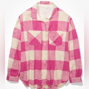 AE Oversized Flannel - Pink💕